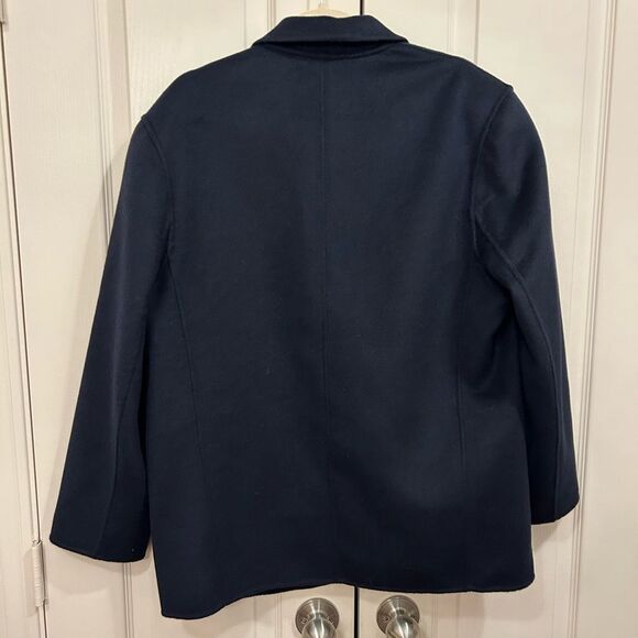 NWT Banana Republic Nelli Oversized Wool Double-Faced Blazer in Navy, Size M - Picture 10 of 15